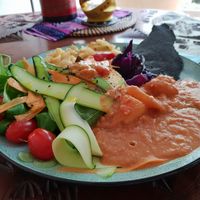 African Bowl with couscous - super delicious! at ATAYA in Berlin