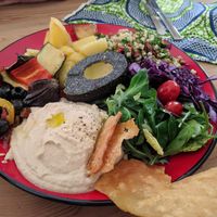 hummus plate which is great at ATAYA in Berlin