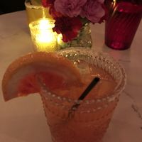 Blood Orange Margarita Mocktail  at Modern Love in Brooklyn