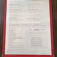 Brunch menu (back)  at Modern Love in Brooklyn