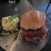 Hot honey sandwich   at Modern Love in Brooklyn