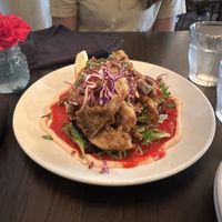 Oyster mushroom calamari  at Modern Love in Brooklyn