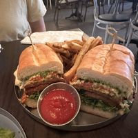 Chickpea parm sandwich  at Modern Love in Brooklyn