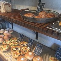 Breads waiting... at Soleil Organic Bakery in Osaka