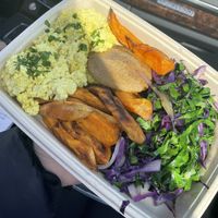 simply breakfast plate  at The Pureganic Cafe in Harrison