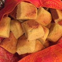 Gluten free, gmo free, organic vegan corn muffins. Unbelievably  Yummy. at The Pureganic Cafe in Harrison