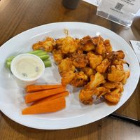 buffalo cauliflower  at The Pureganic Cafe in Harrison
