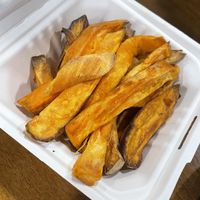 Sweet potato fries   at The Pureganic Cafe in Harrison
