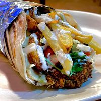   at Shimon Falafel in Arambol