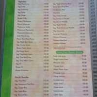 menu at Kalinga in Mumbai