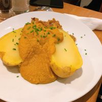 baked potato with sweet potato dip   at Mezzo  in Hannover