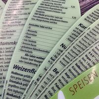 menu at Mezzo  in Hannover