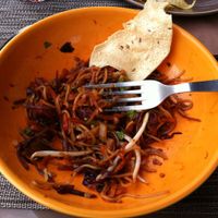 Main Dish, Malaisian specialities called "Mi Goreng Kekacang" (Vegan) at Le KL in Biscarrosse Plage