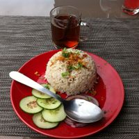 Side dish Perfumed rice with spices and some vegetables  at Le KL in Biscarrosse Plage