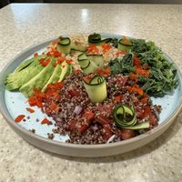 Salad was really dry but decent flavors and great presentation   at Garabatos in Mexico City