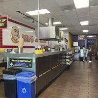 Inside  at Ike's in Davis