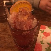 Ginger & Rhubarb Bramble cocktail  at The Cosy Club in Bath