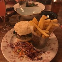 Vegan Thai Curry Burger at The Cosy Club in Bath