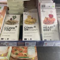 Many delicious vegan burgers for purchase. This market has a lot of vegan/organic items for purchase.  at Tonsai Bio  in Fatima