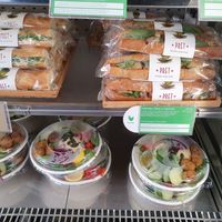 Artichoke, olive and tapenade roll and eggless mayo roll.  at Pret a Manger - Broadwick St in London