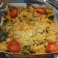 Vegan mac'n'cheese at Pret a Manger - Broadwick St in London