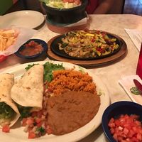 Vegan guac tacos & Fajitas  at Chuy's in Florence