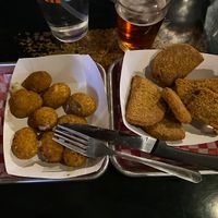 Vegan Jalapeño popper and Seitan Wings  at The Ruck in Troy