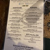 Menu page 1   at The Ruck in Troy