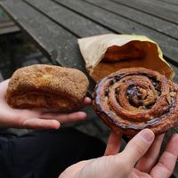 some vegan pastries at Det Rene Brød - Kronprinsessegade in Copenhagen
