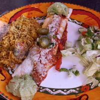 Vegan cheese chimichanga at Fiesta Mexicana in Orpington