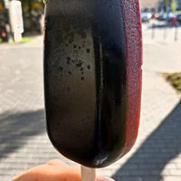 Tart cherry / dark chocolate. at Marinela - Gelato Artigianale in Bratislava