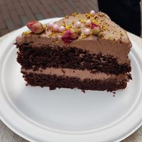 Vegan chocolate cake at Fresco Middelburg in Middelburg