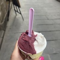 Açai and rice cinnamon   at Manna Gelats in Barcelona