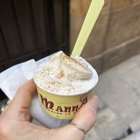 Rice milk with ginger and cinnamon   at Manna Gelats in Barcelona
