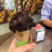 Dark chocolate sorbet at Manna Gelats in Barcelona