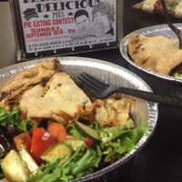 Ratatouille pie with side salad at Dangerously Delicious Pies - O'Donnell St in Baltimore