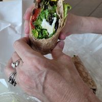 Nice vegetarian wrap at Cafe Phipps in Pittsburgh