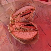 Vegan provolone, mushrooms, turkey at Ike's in Berkeley