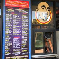 Ike’s outside menu board at Ike's in Berkeley