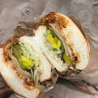 Green goblin vegan turkey sandwich  at Ike's in Berkeley