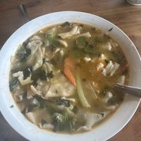 Noodle dish - you can ask for hot sauce on the side   at Cafe Tibet in Berkeley