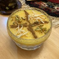 Iranian rice pudding   at Chechecks  in Aberfeldy