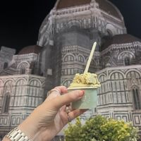 Pistachio salt gelato   at Edoardo - Piazza del Duomo in Florence