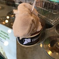Banana and chocolate ice cream - organic and so good! at Edoardo - Piazza del Duomo in Florence