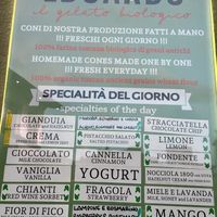 Menu  at Edoardo - Piazza del Duomo in Florence