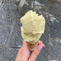 Pistachio ice cream   at Edoardo - Piazza del Duomo in Florence