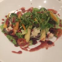 Salad with berry dressing  at Hawa - Tambo del Inka in Urubamba