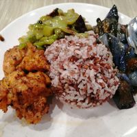 Movk chicken, bitter gourd and eggplants at SuManYuan 素满园 - Plaza Singapura in Central Singapore