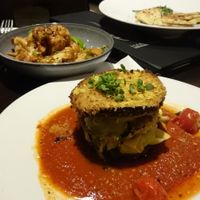 Vegan Eggplant parmesan at Harvest Seasonal Grill & Wine Bar in Moorestown