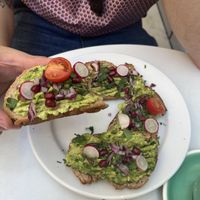 avocado toast  at Cloud Cakes - Mandar in Paris